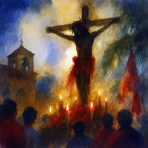 Miniatura de El Cristo Negro de Esquipulas en Santa Cruz